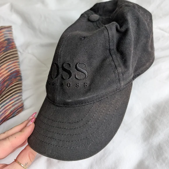 Hugo Boss | Baseball Cap In Washed Black - Picture 2 of 4